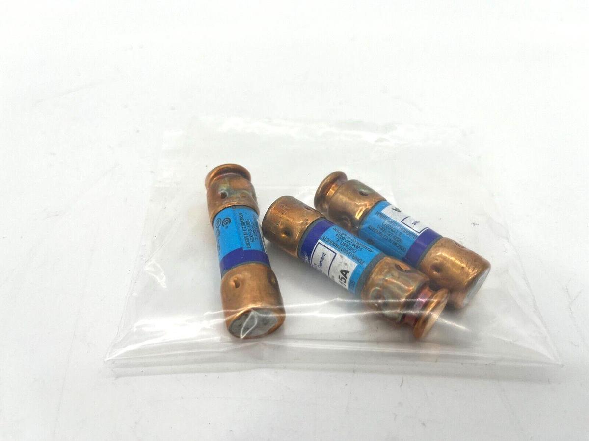 Lot of 3 New Littelfuse FLNR15A Class RK5 Fuses 15A 250VAC FLNR015