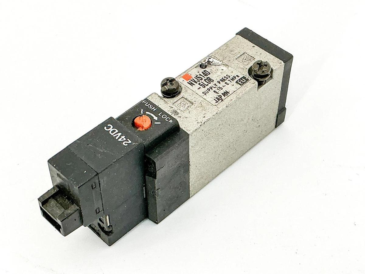 Used SMC NVJ5140-5L0B Solenoid Supply Press Valve 24V 0.15-0.7MPa