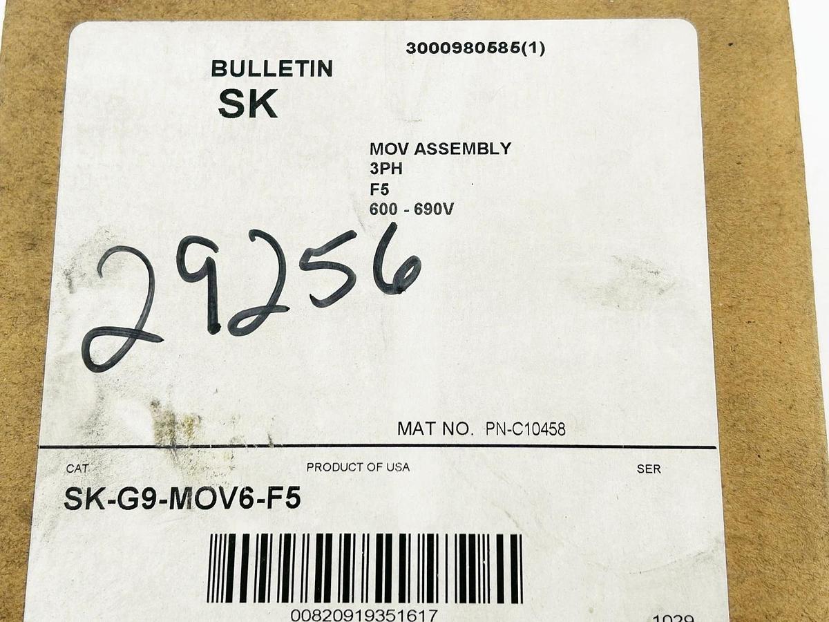 New Allen Bradley SK-G9-MOV6-F5 MOV Assembly Kit Size 5 Frame 690V 3PH
