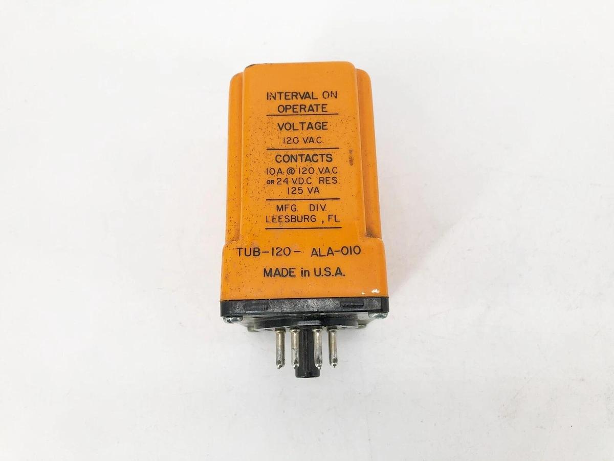 Used Diversified Electronics TUB-120-ALA-010 Timing Relay 0.1-10s 120V