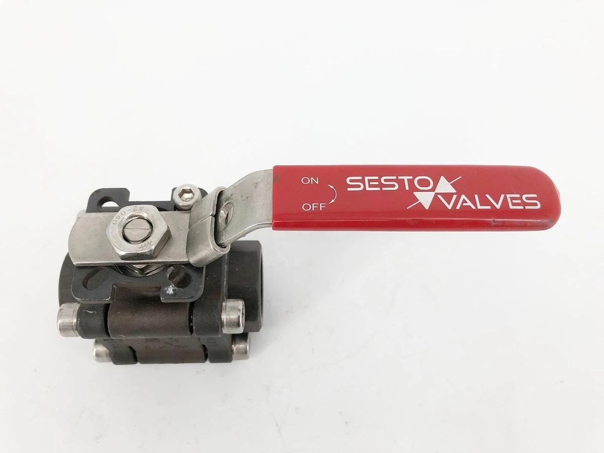 New Sesto Valves M32S-0T-C60F-L Ball Valve 3/4" 2000WOG B16.34 - No Box