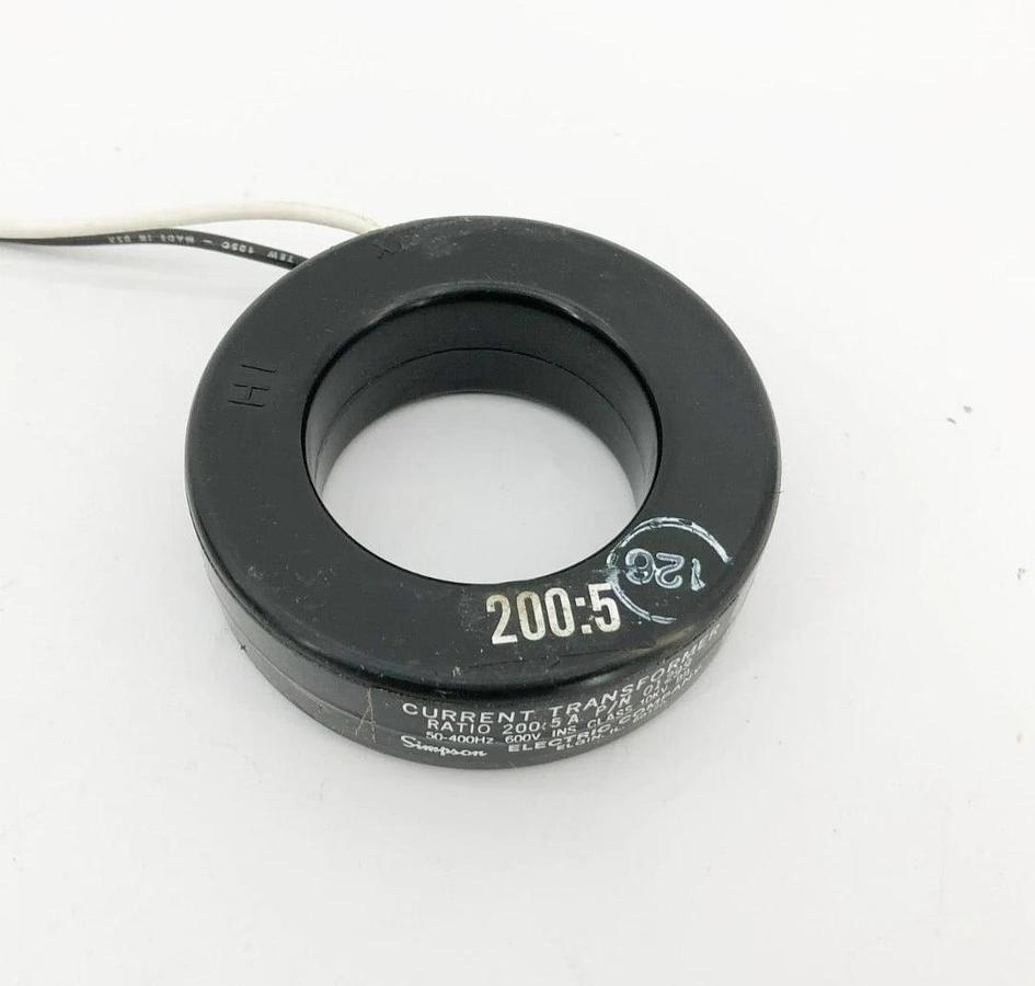New Simpson 01299 Current Transformer Ratio 200:5A 600V
