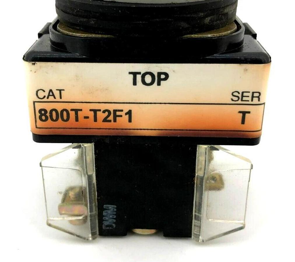 Used Allen Bradley 800T-T2F1 Ser. T Toggle Switch, 2-Way AS-IS