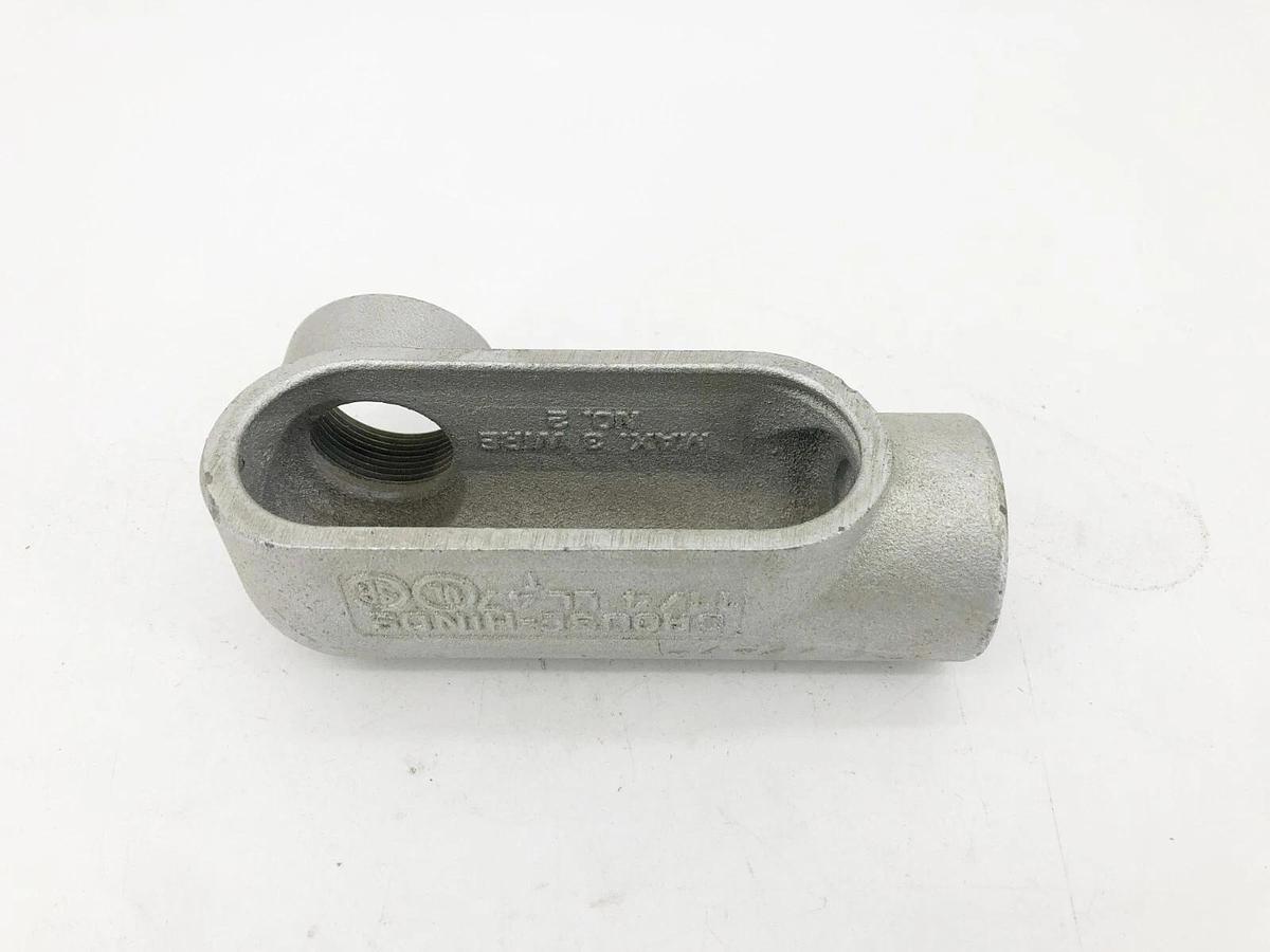 Lot of 2 New Crouse-Hinds LL47 1-1/4" Conduit Outlet Bodies Form 7