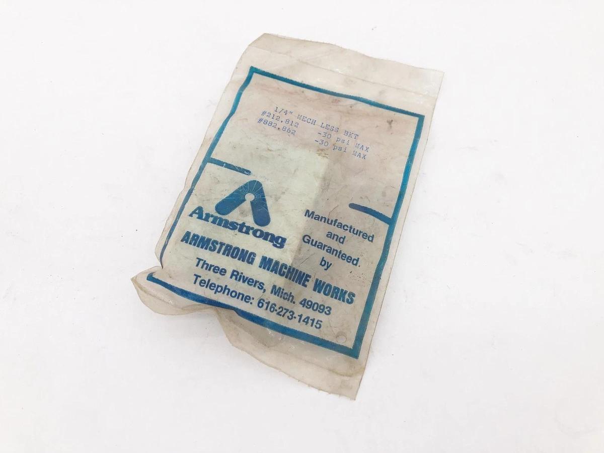 New Armstrong 1/4" MECH LESS BKT Repair Kit #212 812 882 862 30psi