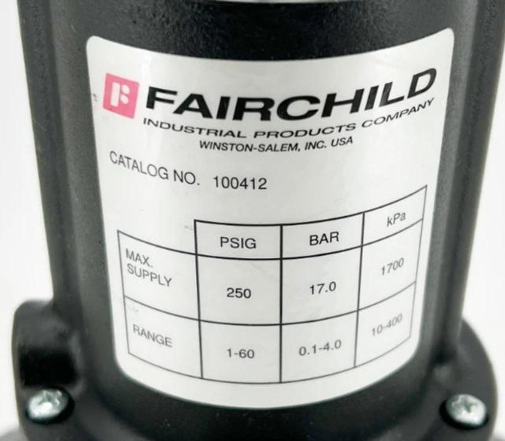 New Fairchild 100412 Pneumatic Regulator Model 100 1-60psig 1-1/2" NPT - No Box