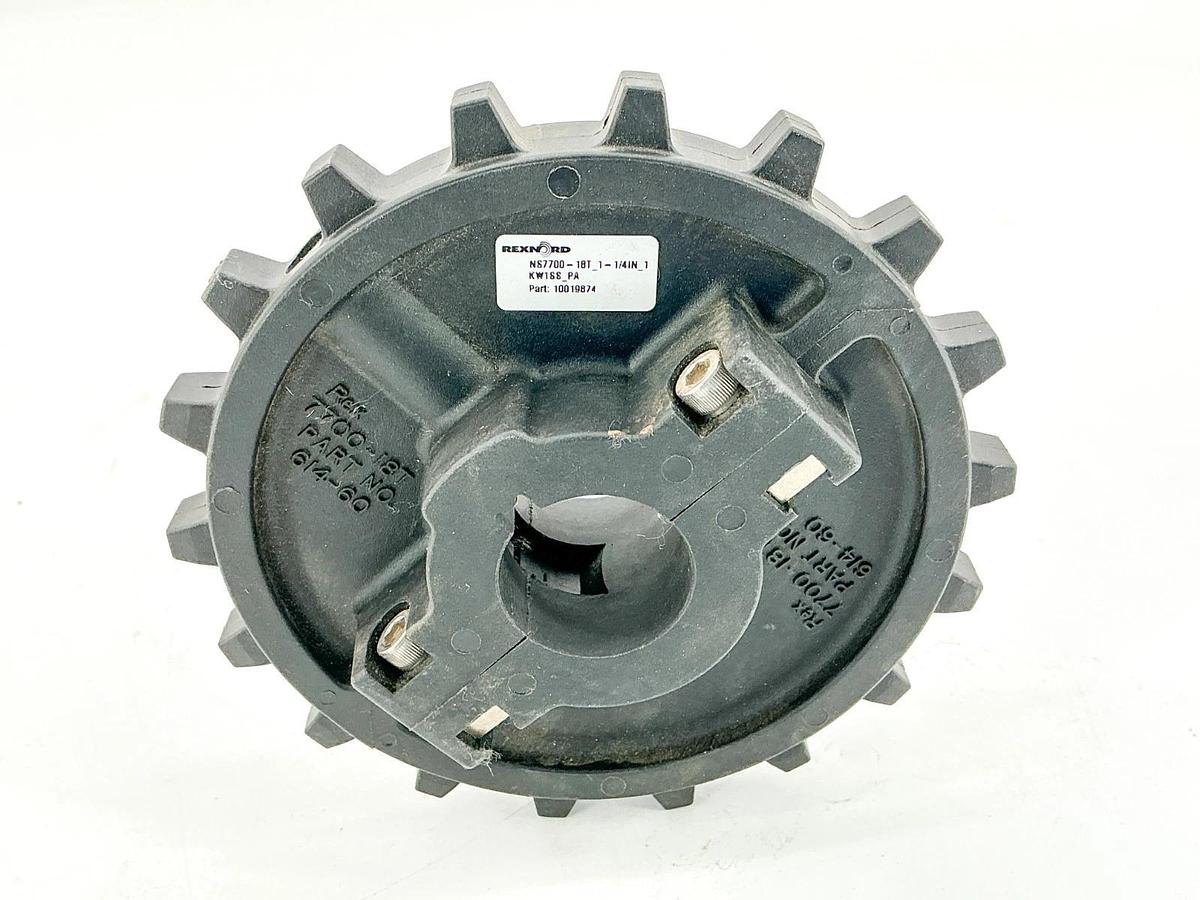 New Rexnord 10019874 Split Molded Sprocket NS7700-18T_1-1/4IN_1KW1SS_PA - No Box