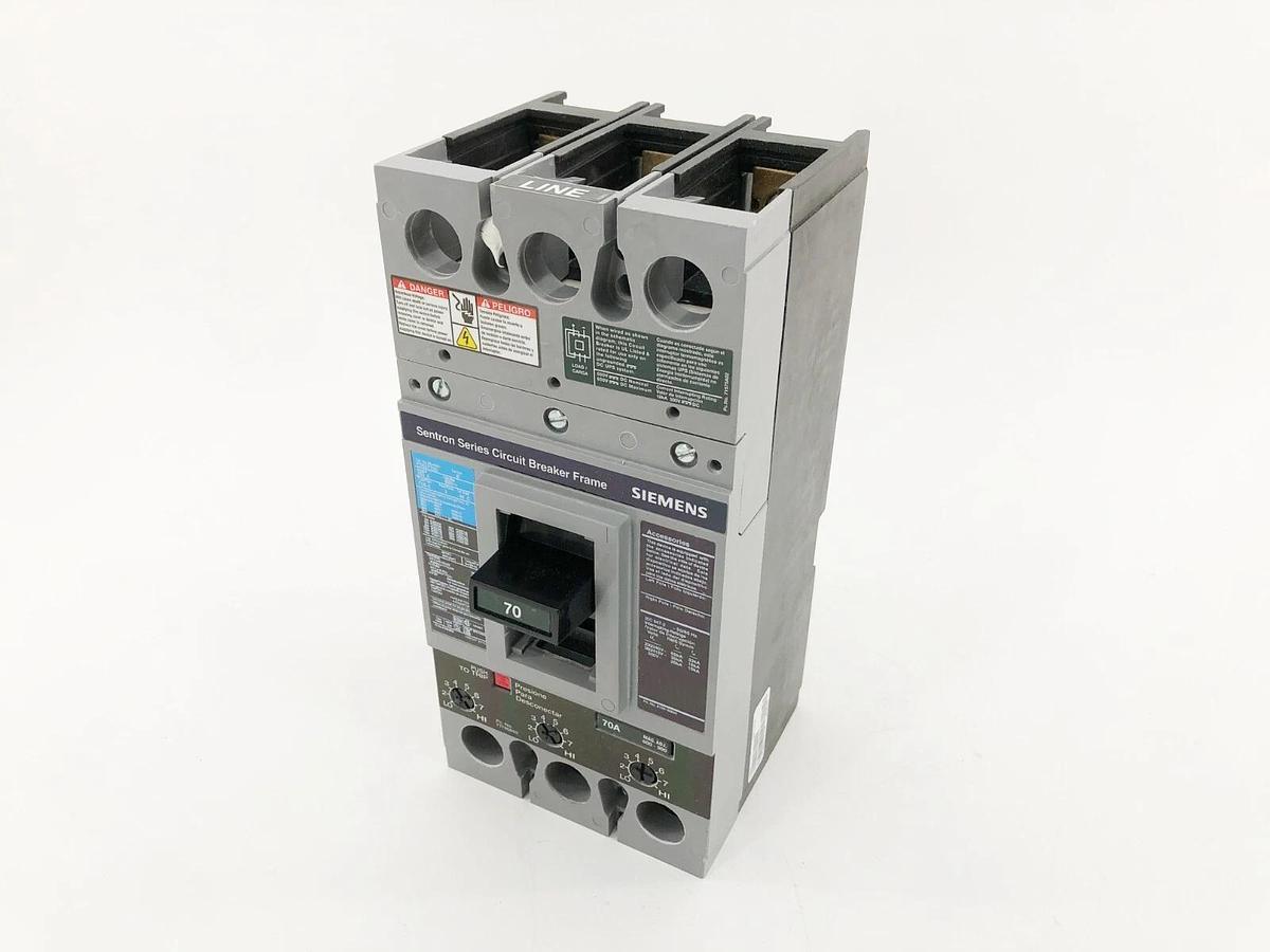 New Siemens FD63B070 Sentron MCCB Frame Circuit Breaker 3P 250A 600V FD63F250