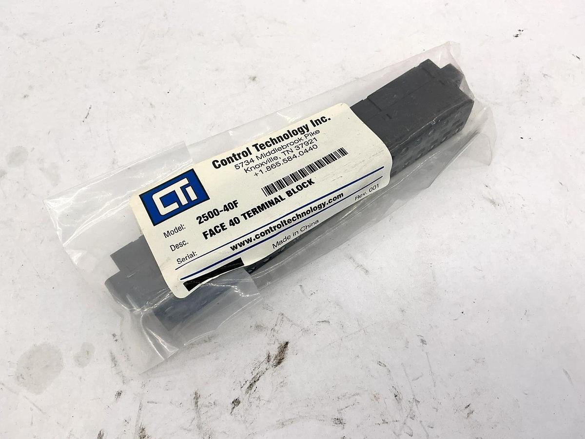 New CTI 2500-40F Face 40 Terminal Block 40-Position/Terminal Black