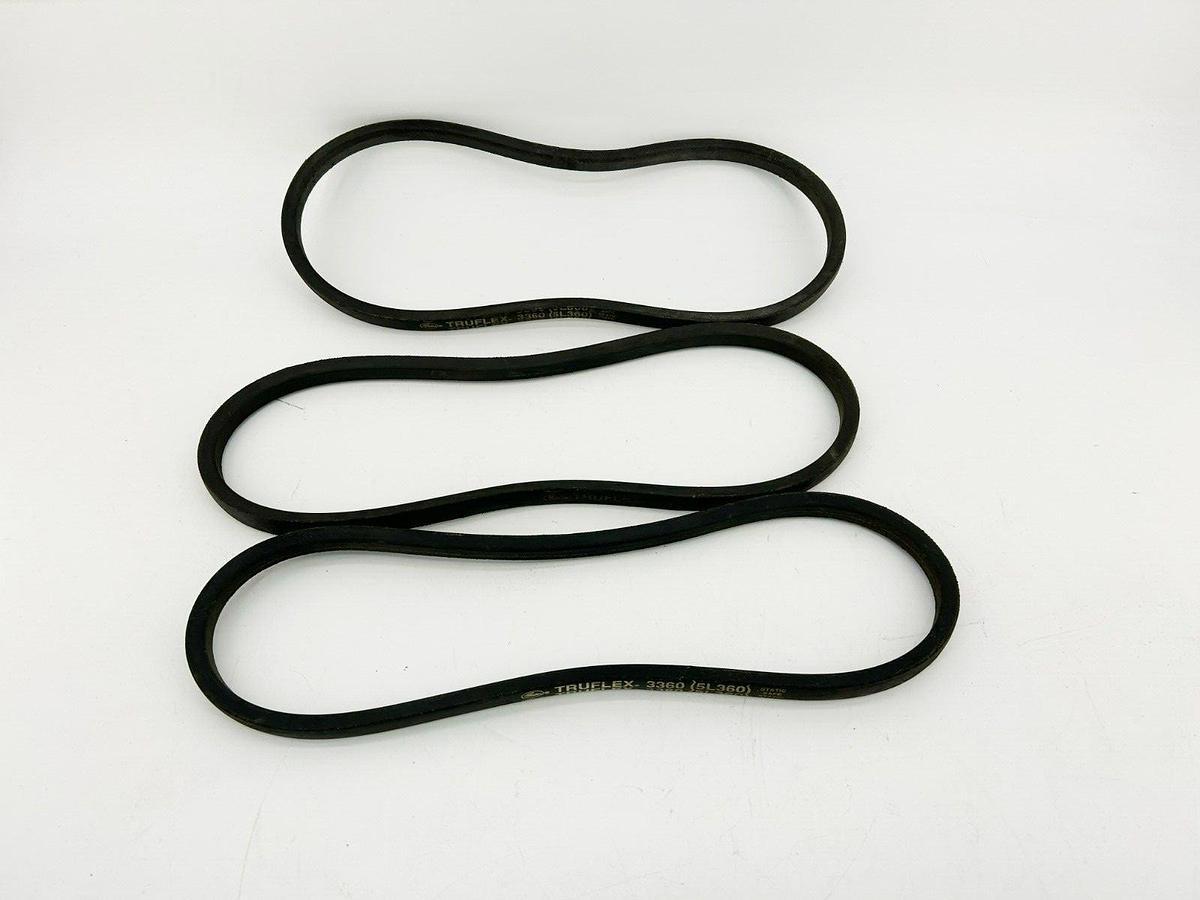 Lot of 3 New Gates 5L360 V-Belts, 36" Outside Length, 21/32" Top Width