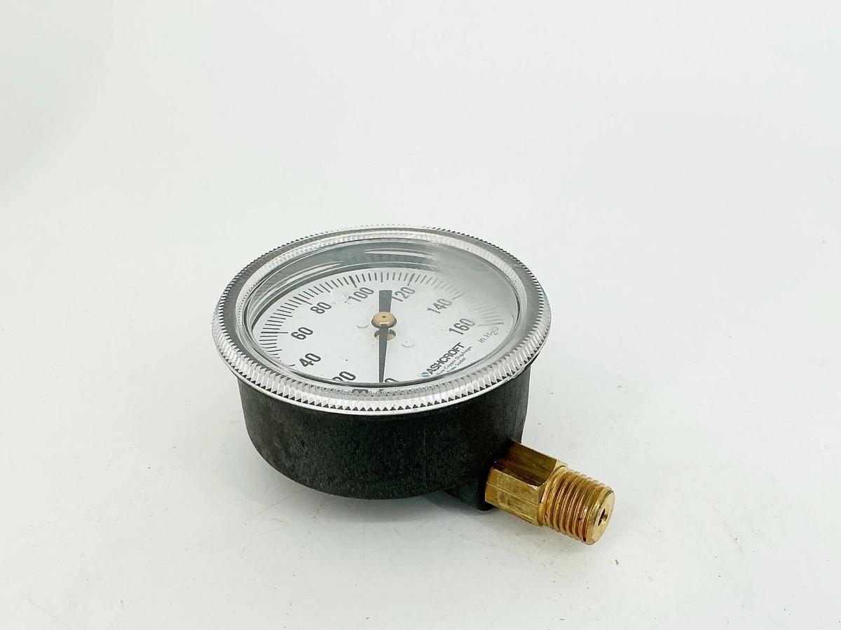 New Ashcroft 25-1490-A-02L-160IW Low Pressure Gauge 2.5" 0-160IW 1/4"NPT