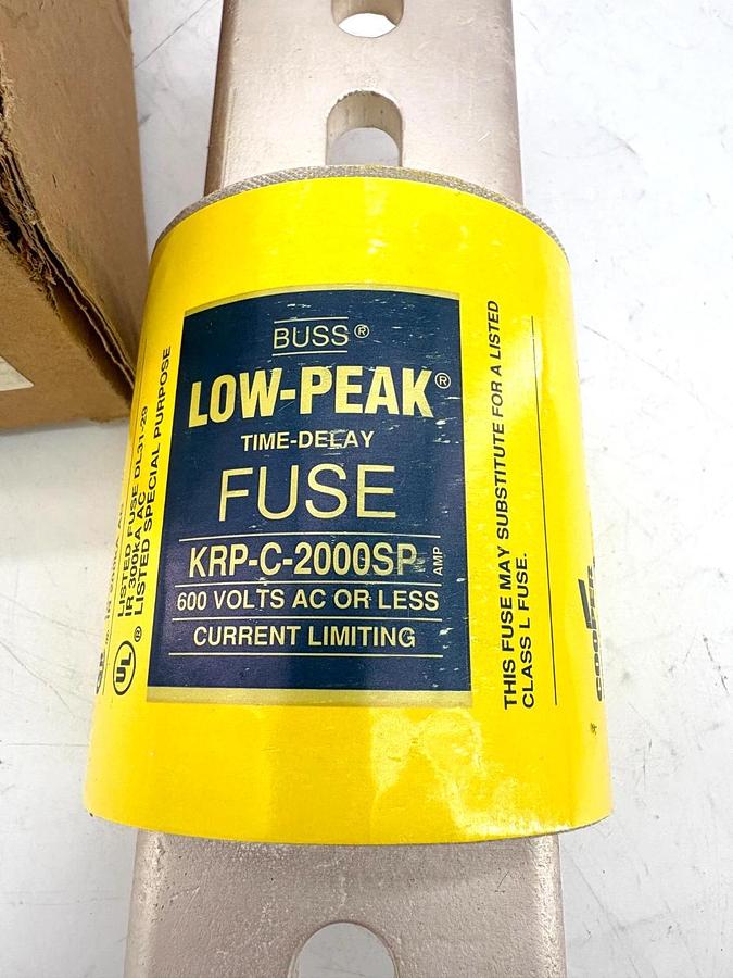 New Cooper Bussmann KRP-C-2000SP Low-Peak Fuse 2000A 600VAC