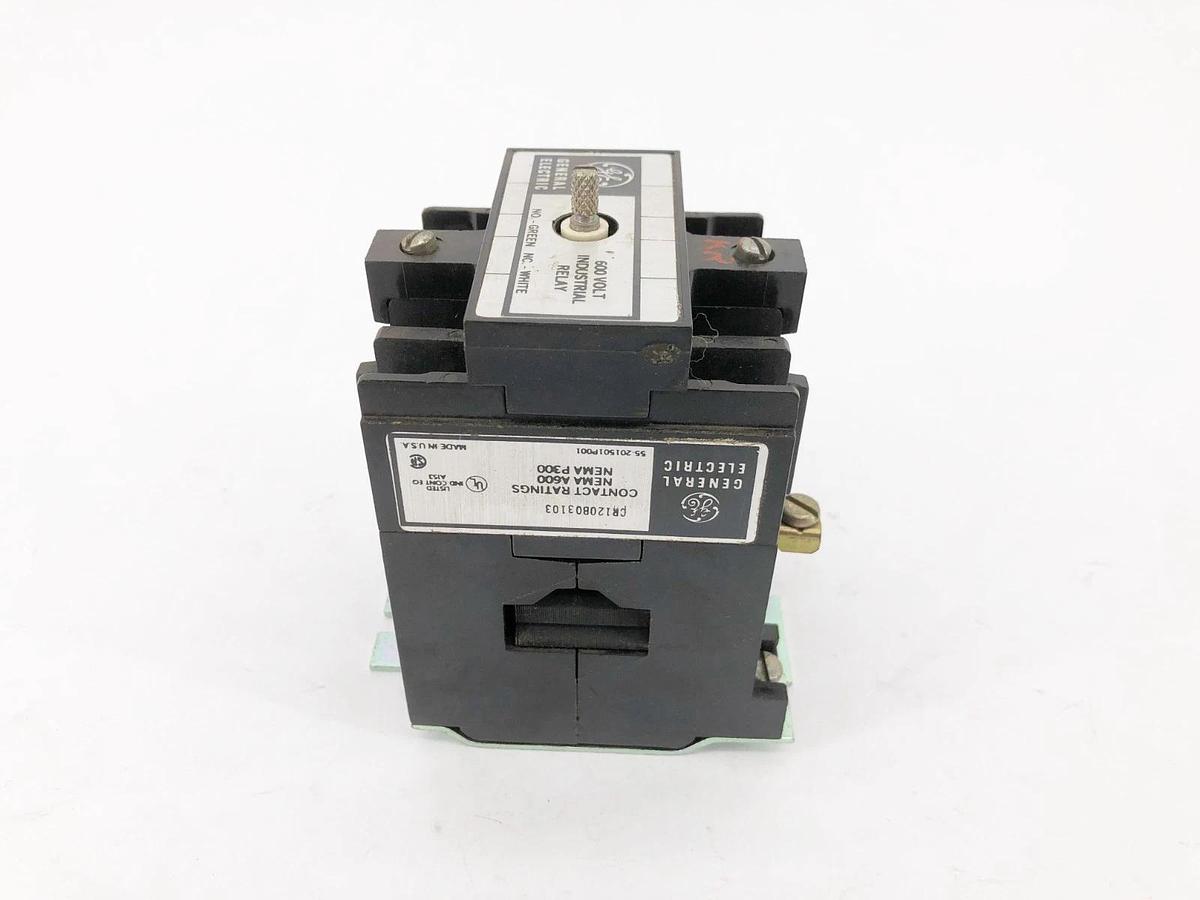 New General Electric CR120B03103 Industrial Relay 230V 10A 600V Max - No Box