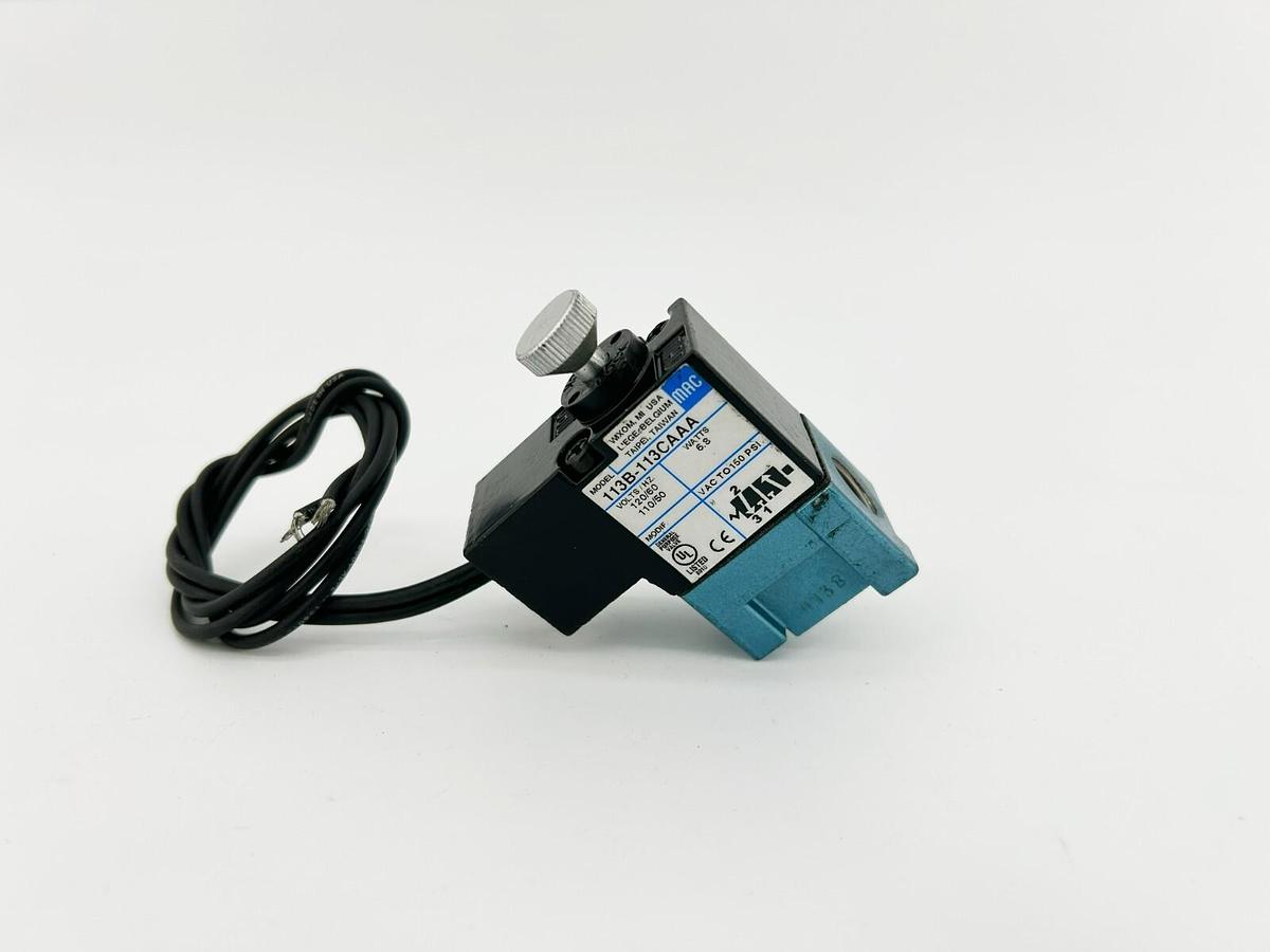 New MAC Valves 113B-113CAAA Solenoid Valve 110/120V, 6.8W
