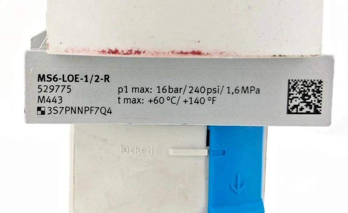 Used Festo MS6-LOE-1/2-R Airline Lubricator 16 Bar 259775