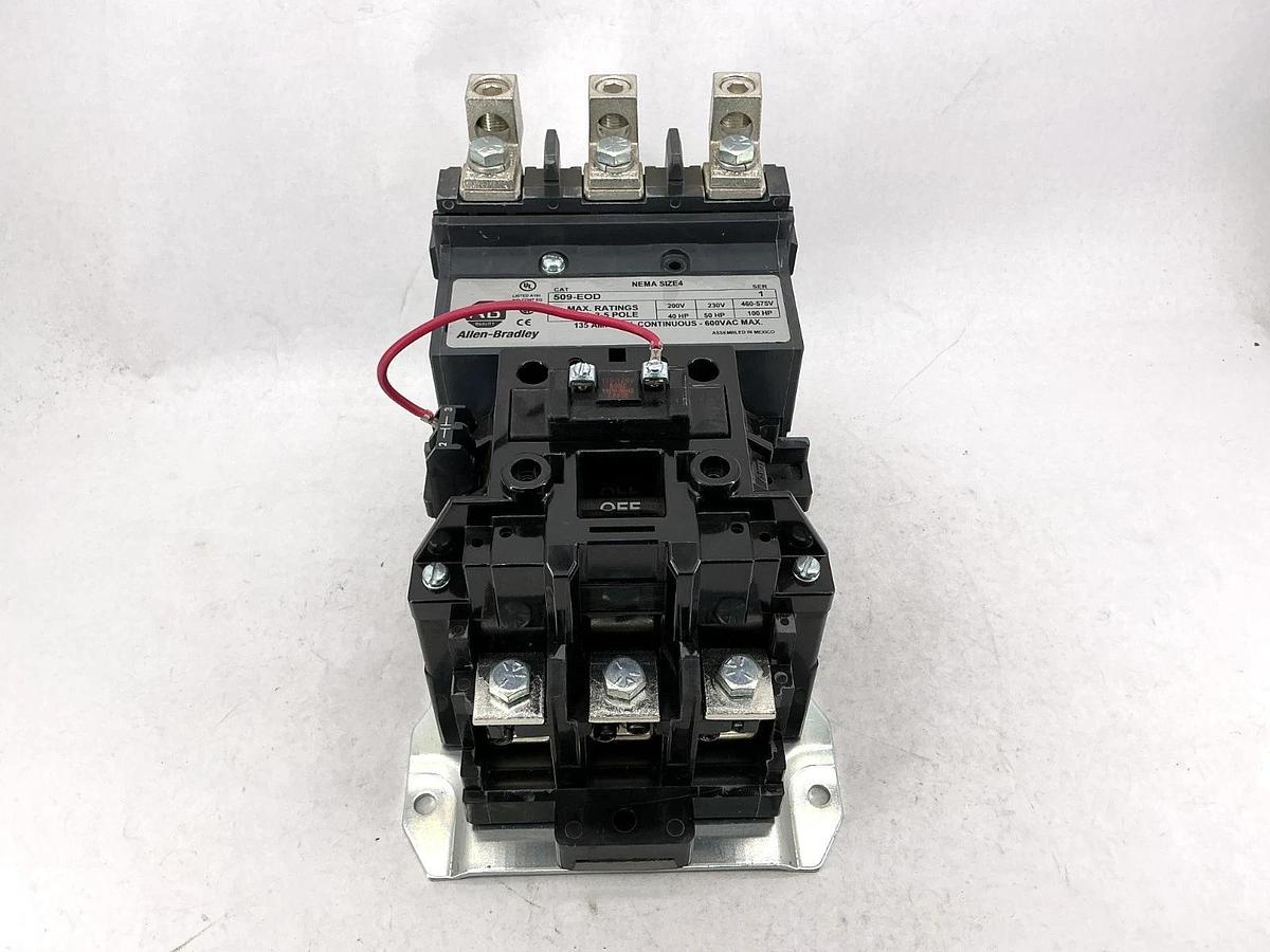 New Allen Bradley 509-EOD Ser 1 Non-Reversing Starter 3Ph 135A 110/120V 50/60HZ