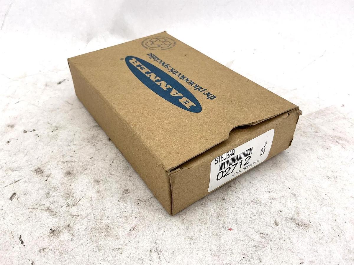 New Banner Engineering S18UBAQ U-Gage Discrete Sensor Range 30-300mm 5-Pin 30V