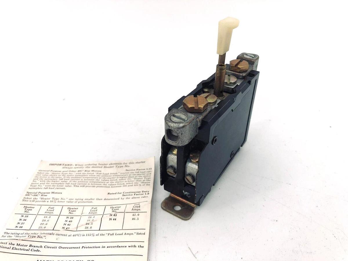 New Allen Bradley 815-COV4 Starter Overload Relay Size 2 Ser. K