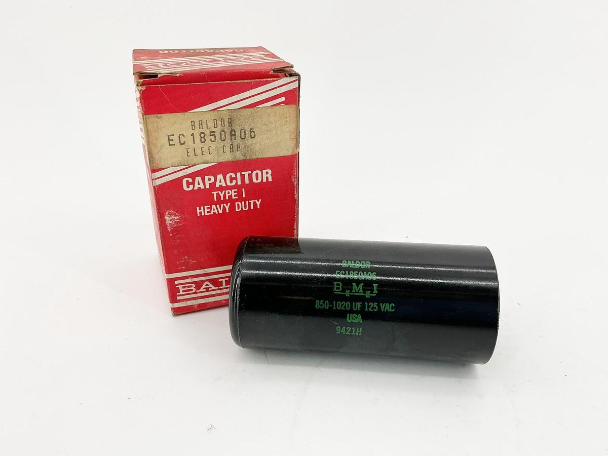 New Baldor EC1850A06 Electric Capacitor 125V Type 1