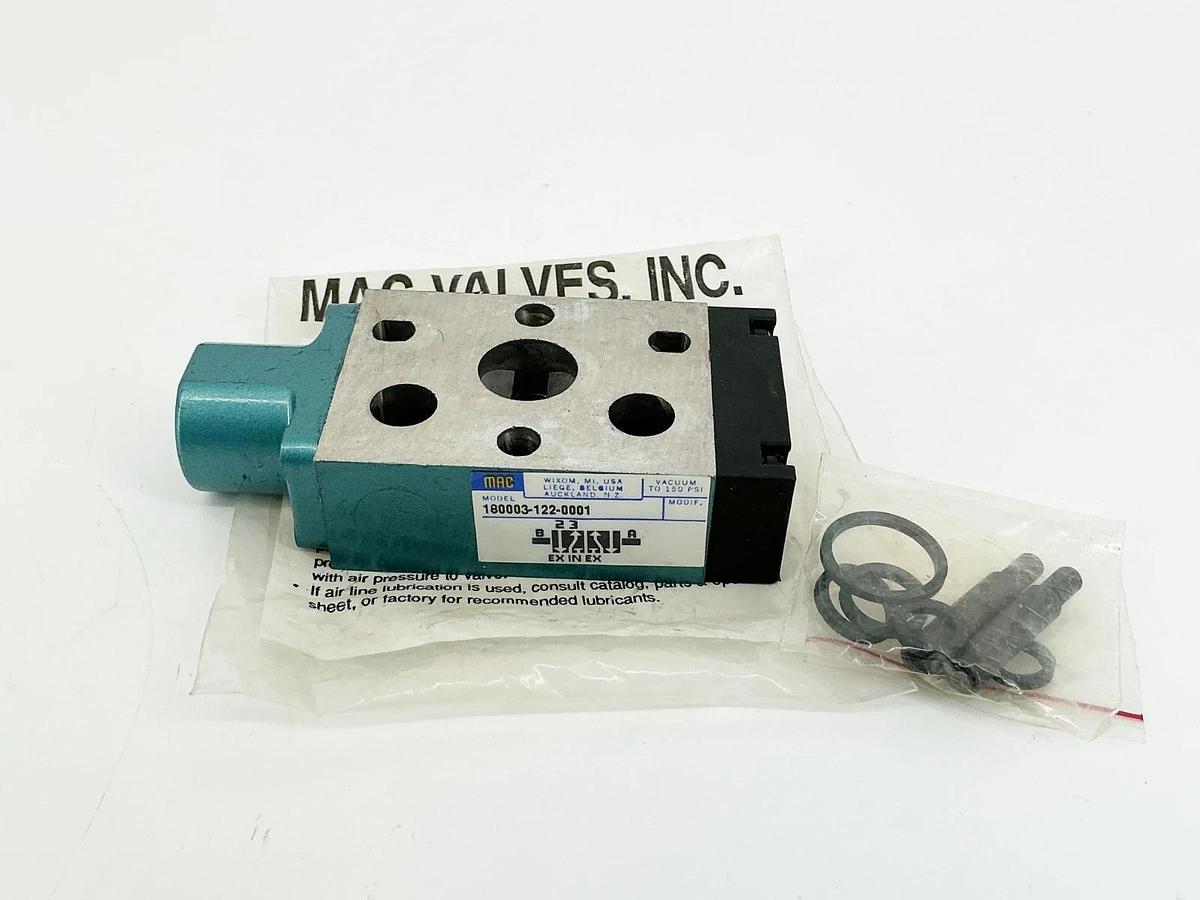 New Mac Valves 180003-122-0001 Solenoid Pilot Valve - No Box