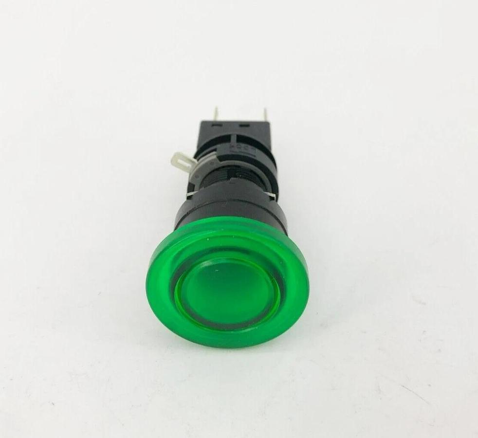 New IDEC HA1L-M3C54-G Green Oversized Illuminated Pushbutton 30mm 1NO 1NC