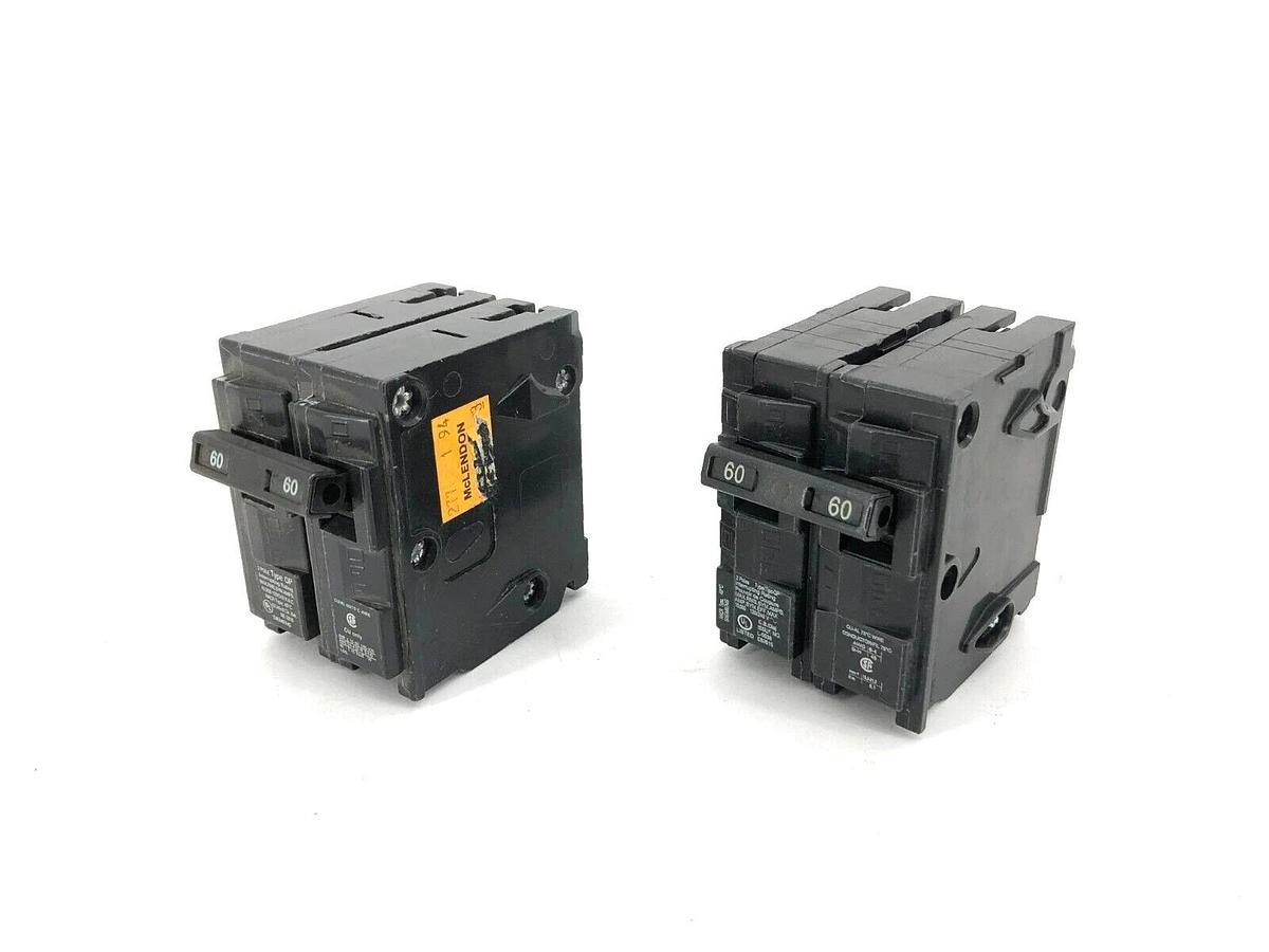 Lot of 2 New Siemens Q260 Circuit Breakers 60A 2P 120/240V