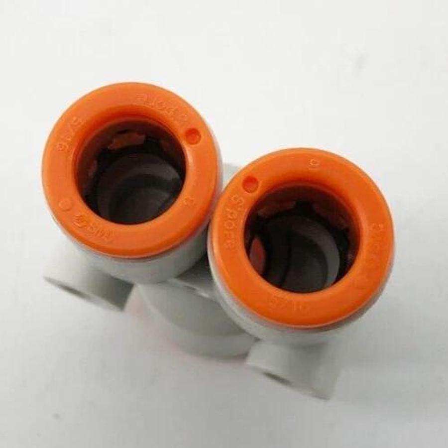 Lot of 3 New SMC KQ2U09-11A One Touch Fittings 5/16" Tube OD x 3/8" Port