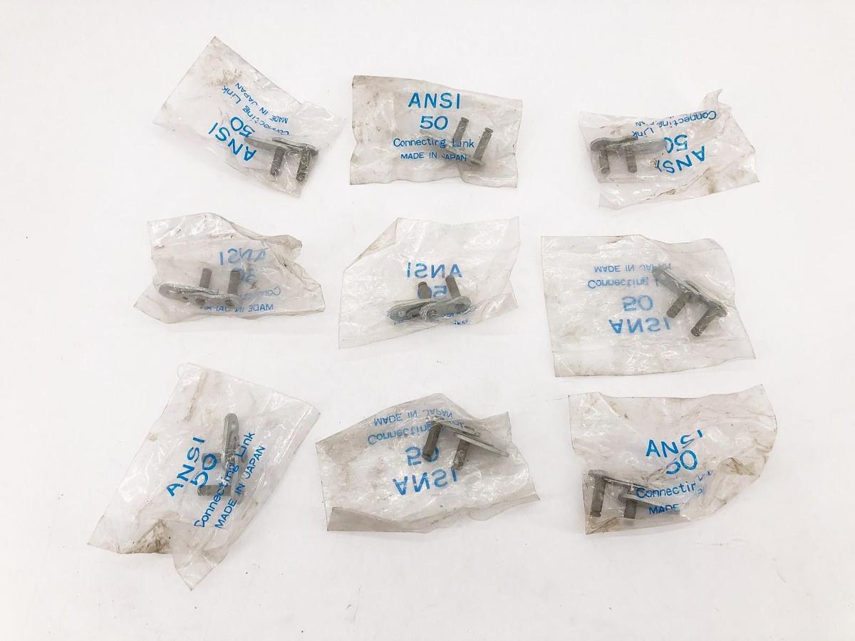 Lot of 9 New ANSI 50 Connecting Links
