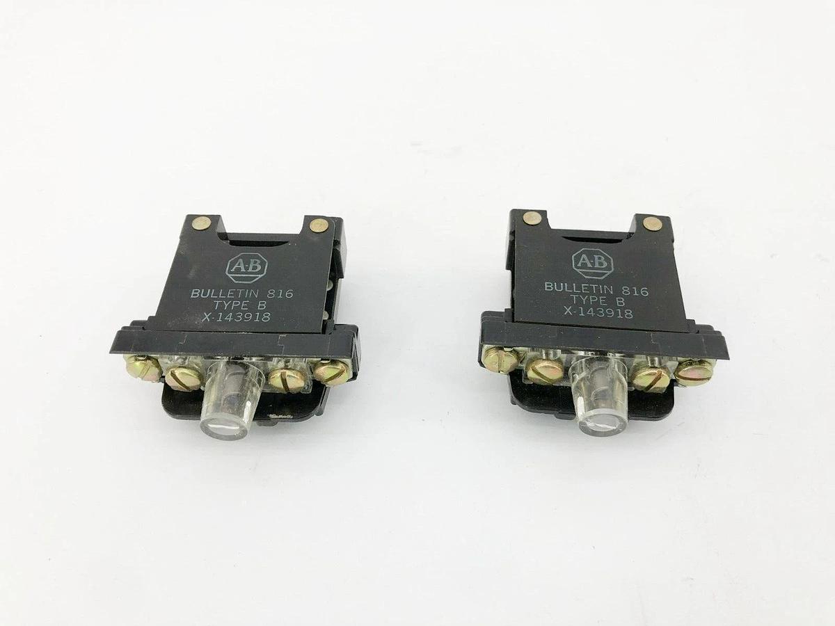 Lot of 2 New AB Allen Bradley X-143918 Overload Relay Size 0 & 1