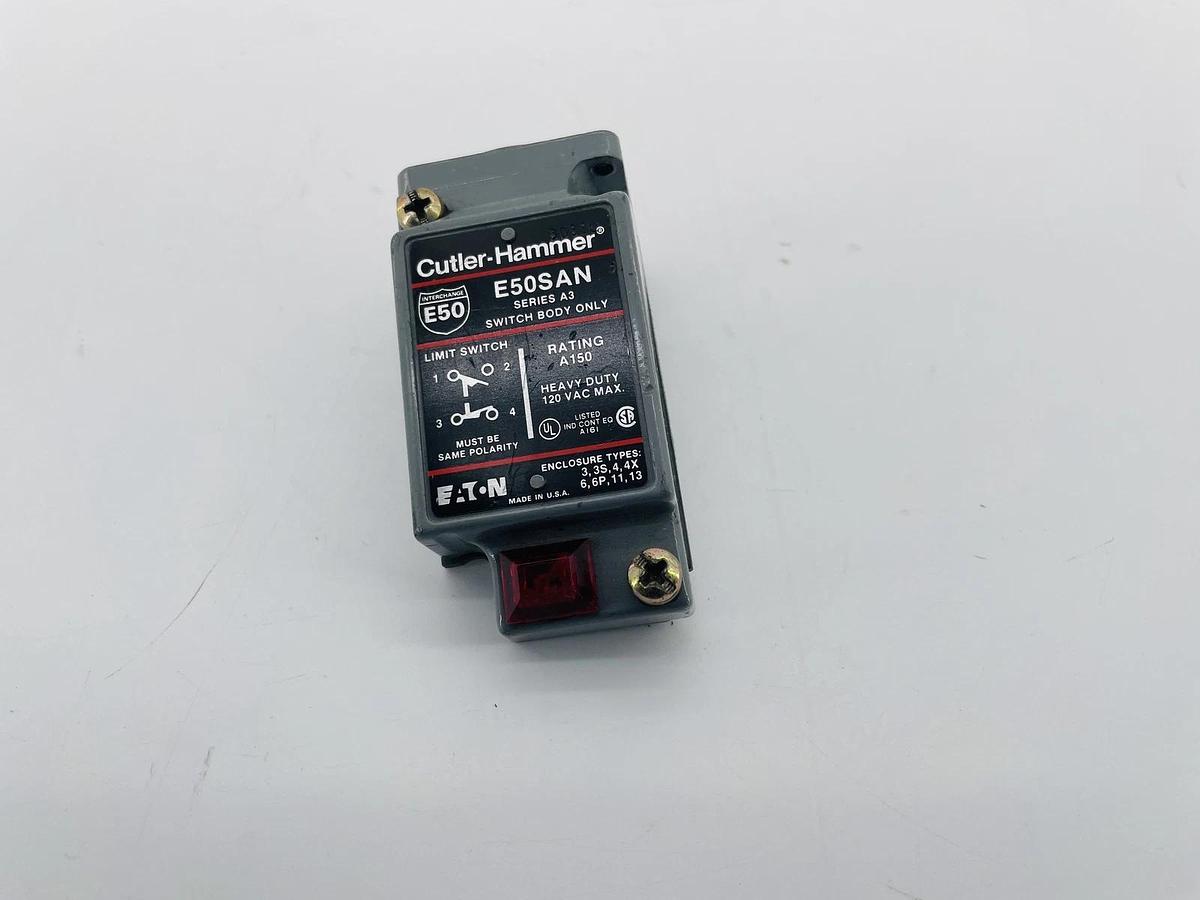 New Cutler Hammer E50SAN Limit Switch Body 10A 120VAC 1P