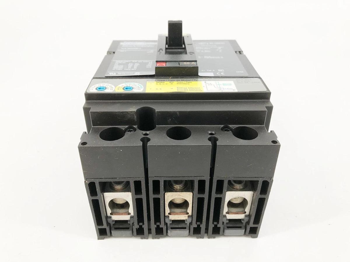 New Square D HJL36050M72 PowerPact Circuit Breaker 50A 600V 3P HJ 050