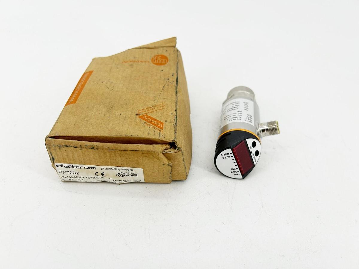 New IFM PN7202 Pressure Switch 18-36VDC 250Ma IP67