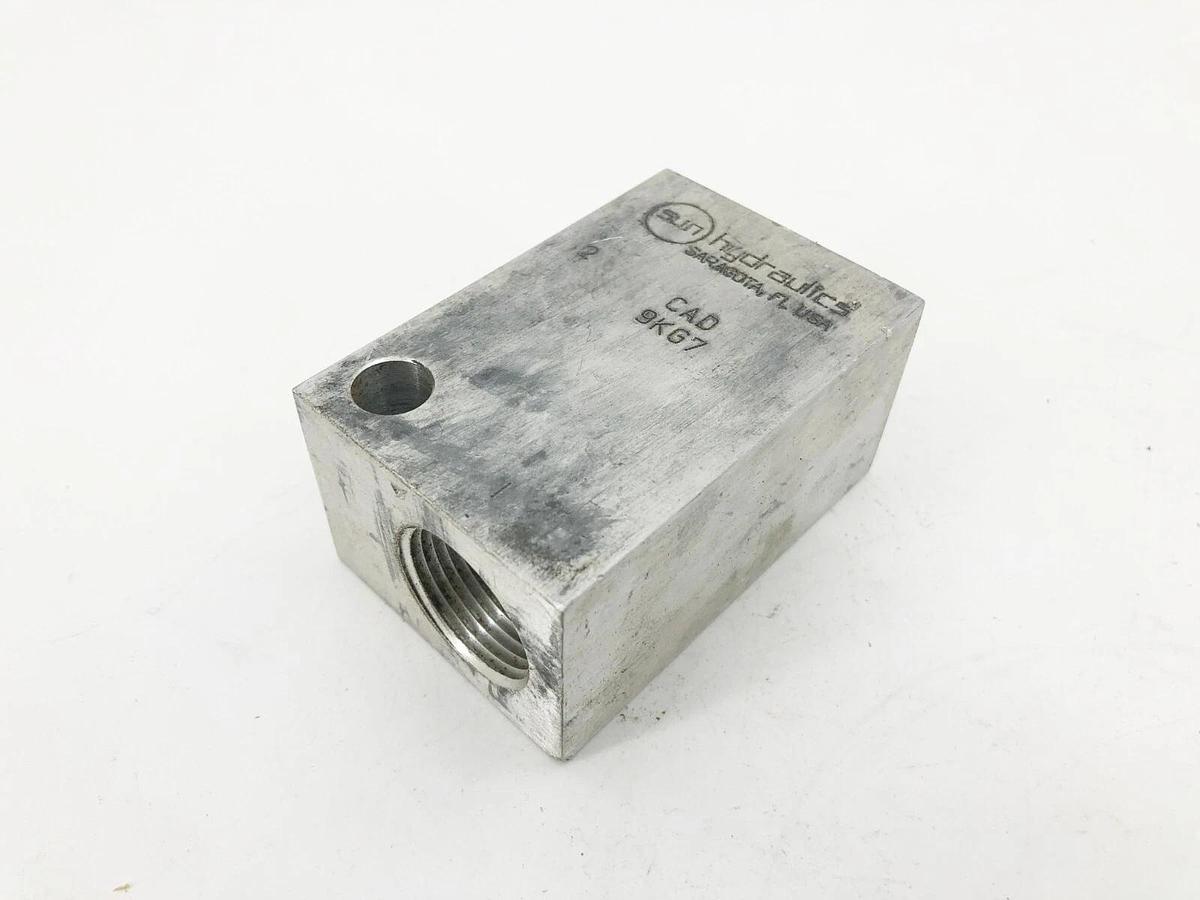 Used Sun Hydraulics CAD Hydraulic Valve Block Aluminum