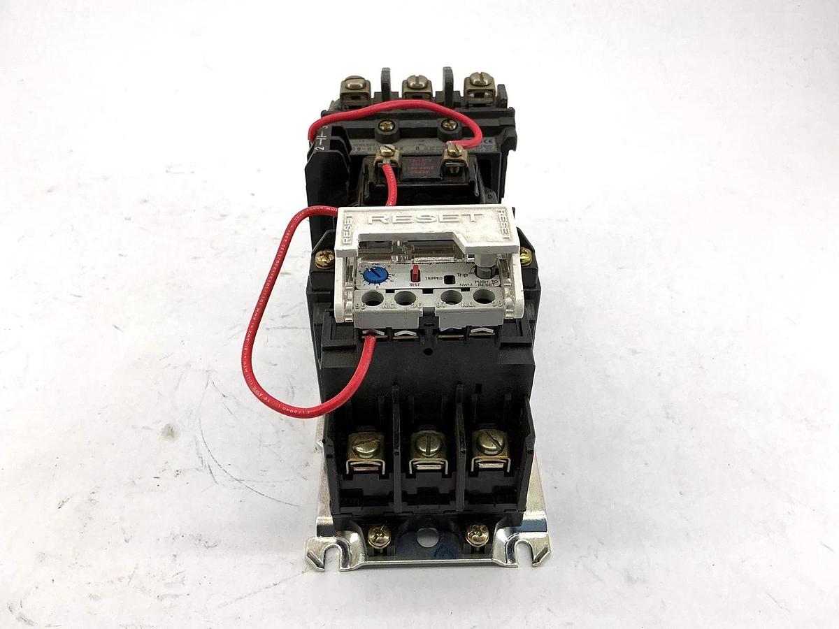 Used Allen Bradley 509-BOD-A2GA Starter 5.7-18A w/ 595-A Aux Contact 115-120V 60HZ
