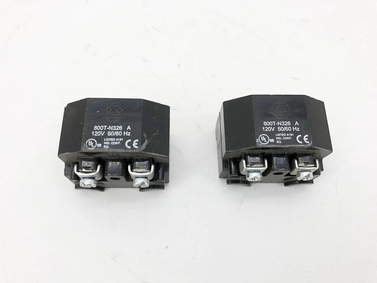 Lot of 2 New Allen-Bradley 800T-N326 Pilot Light Transformer Modules - No Box