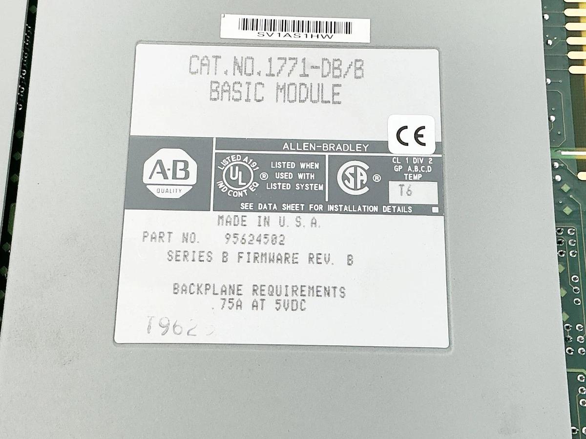 New Allen Bradley 1771-DB Basic Module Ser.B