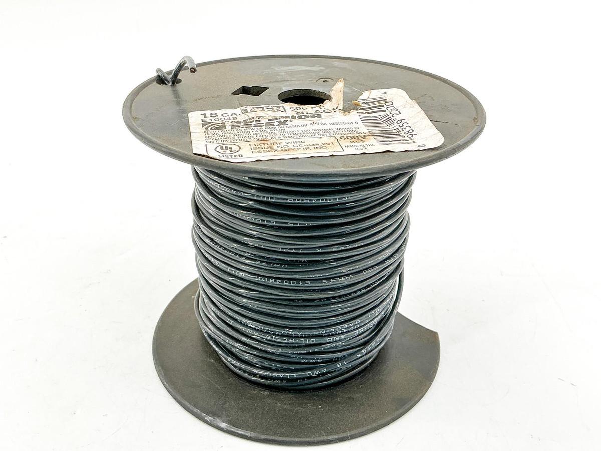New Essex E10048 18GA. TFFN Copper Wire 600V 180+ FT 1.13 LB