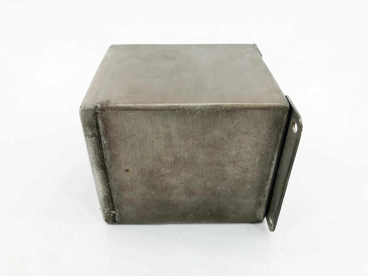 Used Hoffman E1PBXSS Pushbutton Enclosure Stainless Steel 4" x 4.75" x 4"