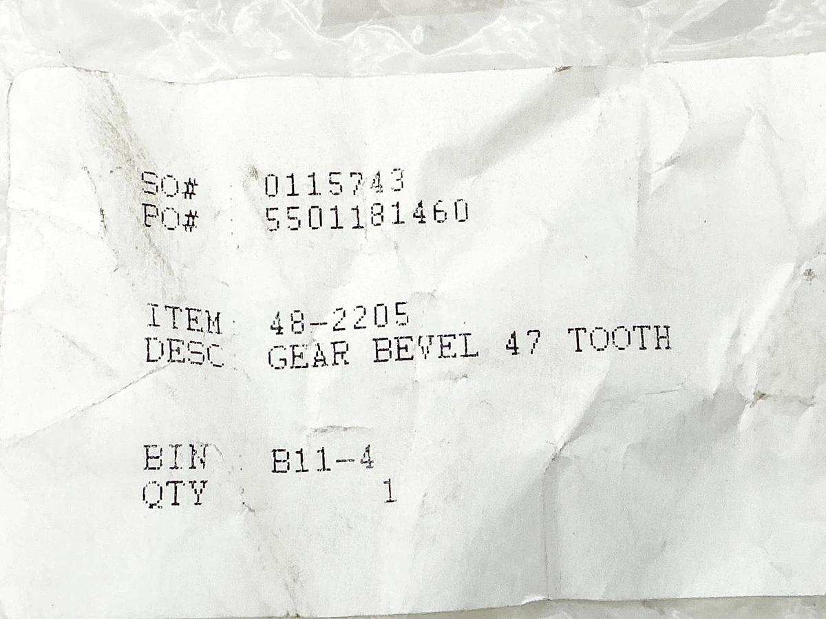 New 48-2205 Gear Bevel 47 Tooth 97390