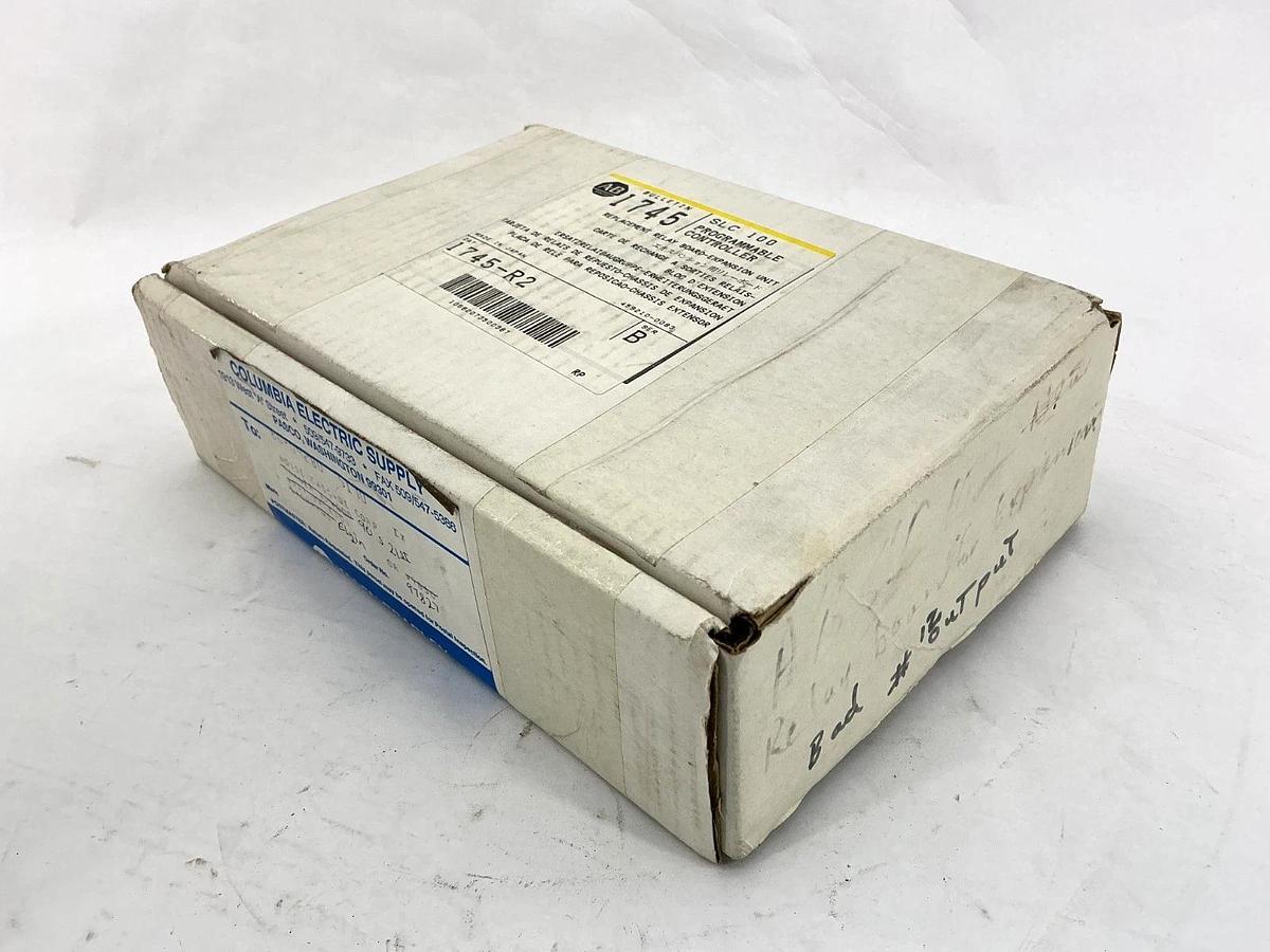 Used Lot of 5 Allen Bradley 1745-R1/R2 Ser B SLC 100 Program Control -Has Bad Outputs