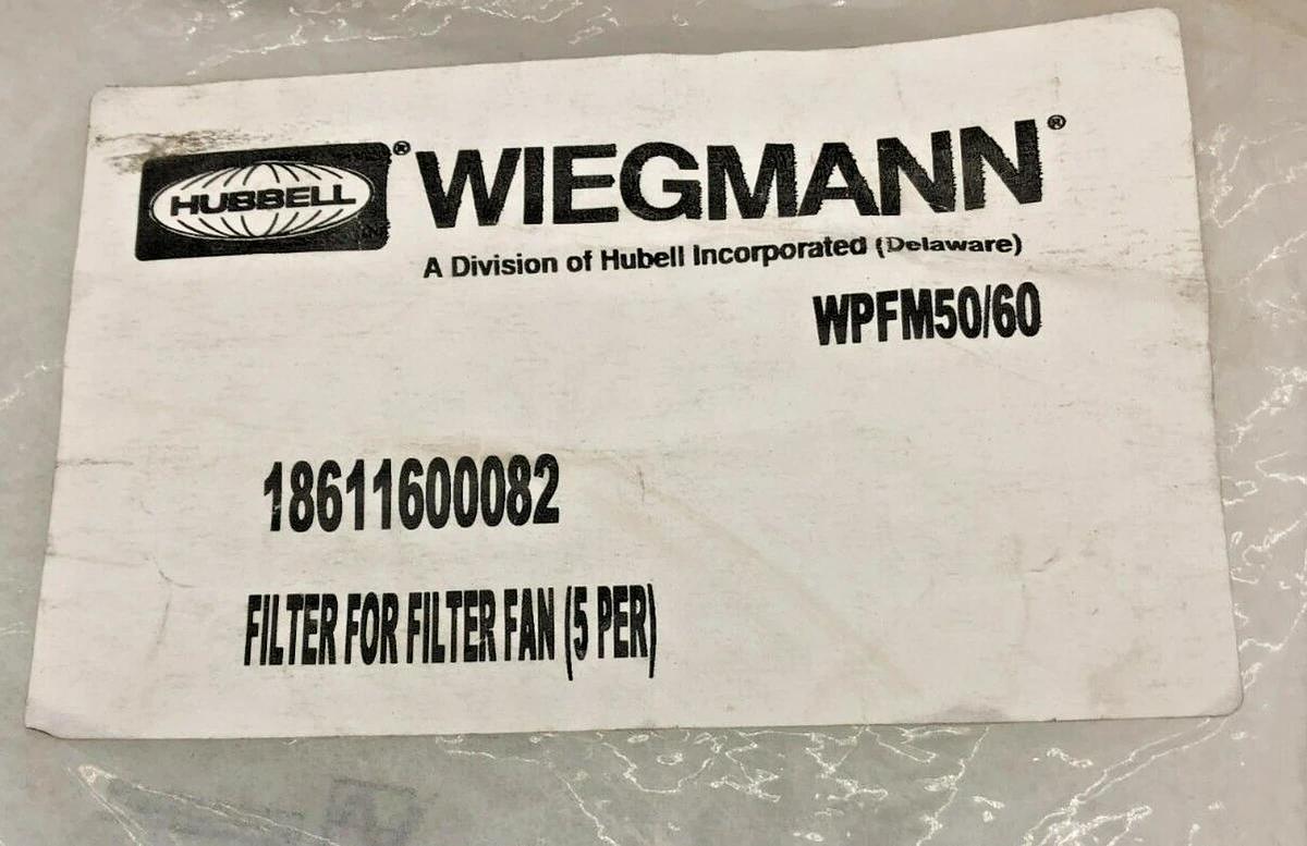 Lot of 5 New Hubbell WPFM50/60 Filters, 18611600082