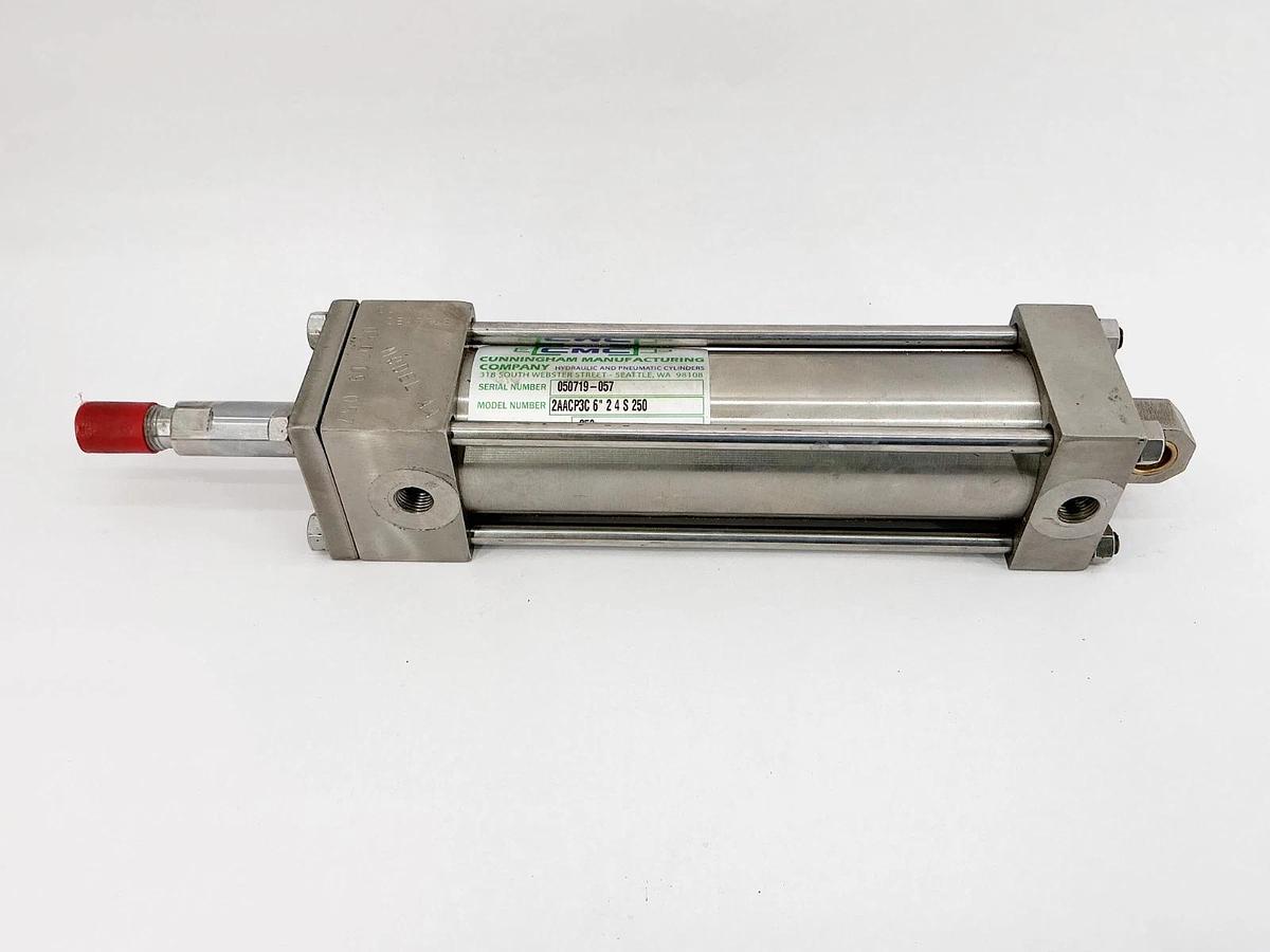 New CMC 2AACP3C 6" 2 4 S 250 Pneumatic Cylinder 250PSI - No Box