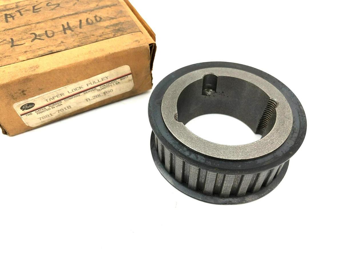 New Gates TL28L100 PowerGrip Taper Lock Pulley 3.3" Dia. 7881-7018