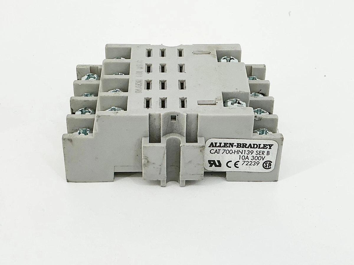 Used Allen Bradley 700-HF34A1-3-4 General Purpose Relay 4P 12A 120V 50/60Hz W/700-HN1