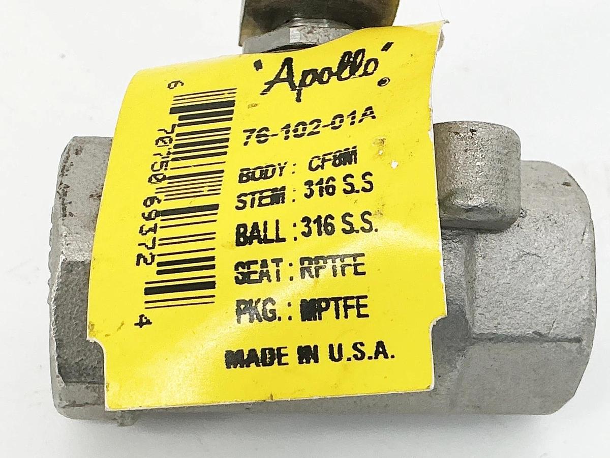 New Apollo 76-102-01A Ball Valve 3/8"NPT 316SS CF8M - No Box