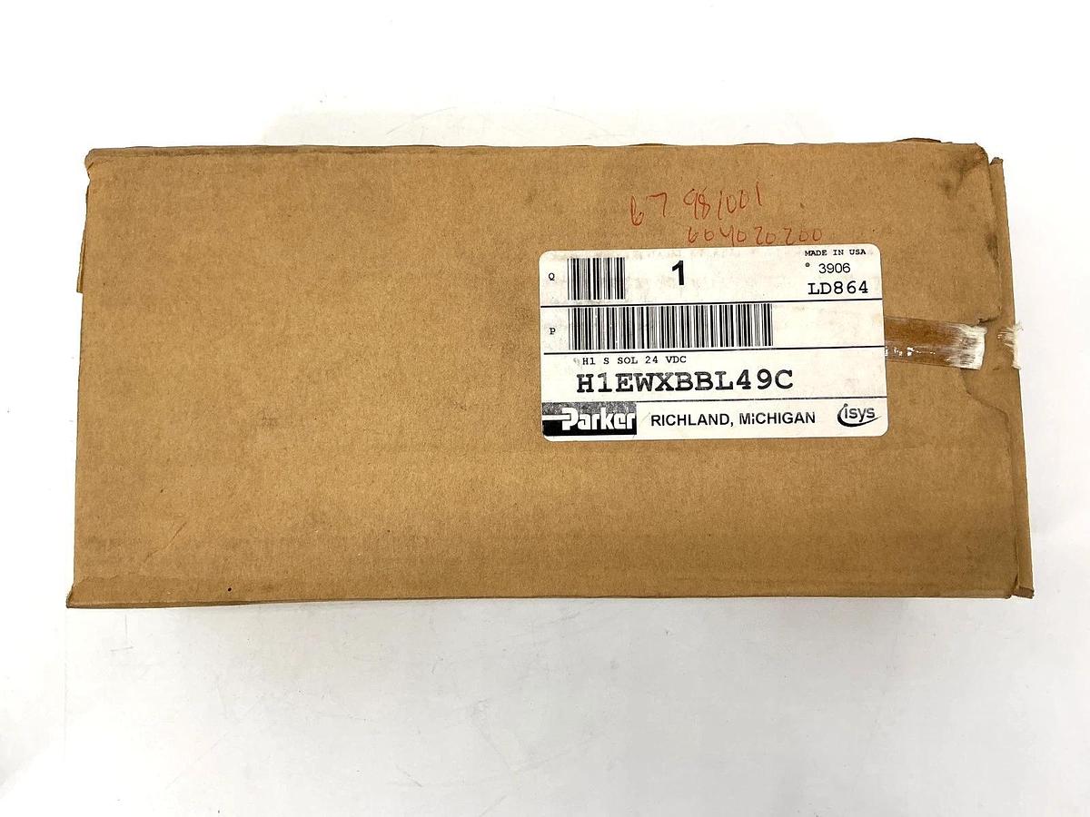 New Parker H1EWXBBL49C Solenoid Valve 145PSIG 24VDC 1W Coil 65V 50/60HZ