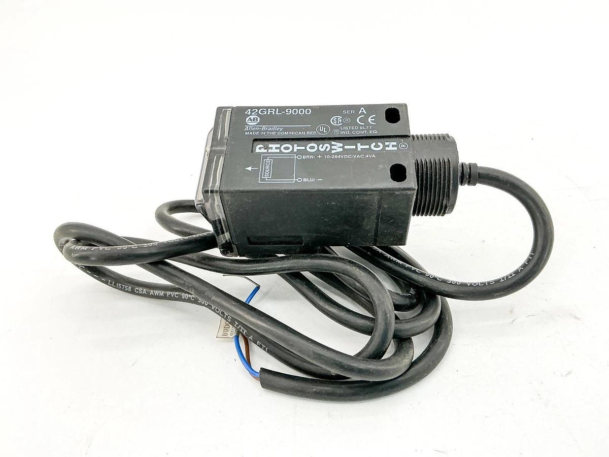 New Allen Bradley 42GRL-9000 Photoswitch Sensor 10-264VDC/AC 4VA Ser.A - No Box