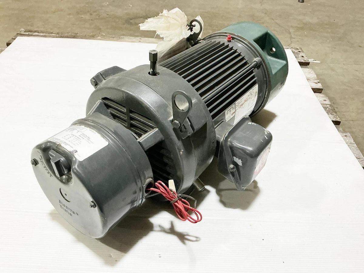 New Emerson U3E2GCR-P Electric Motor W/ Brake 3HP 575V 1765RPM 105603100DNF