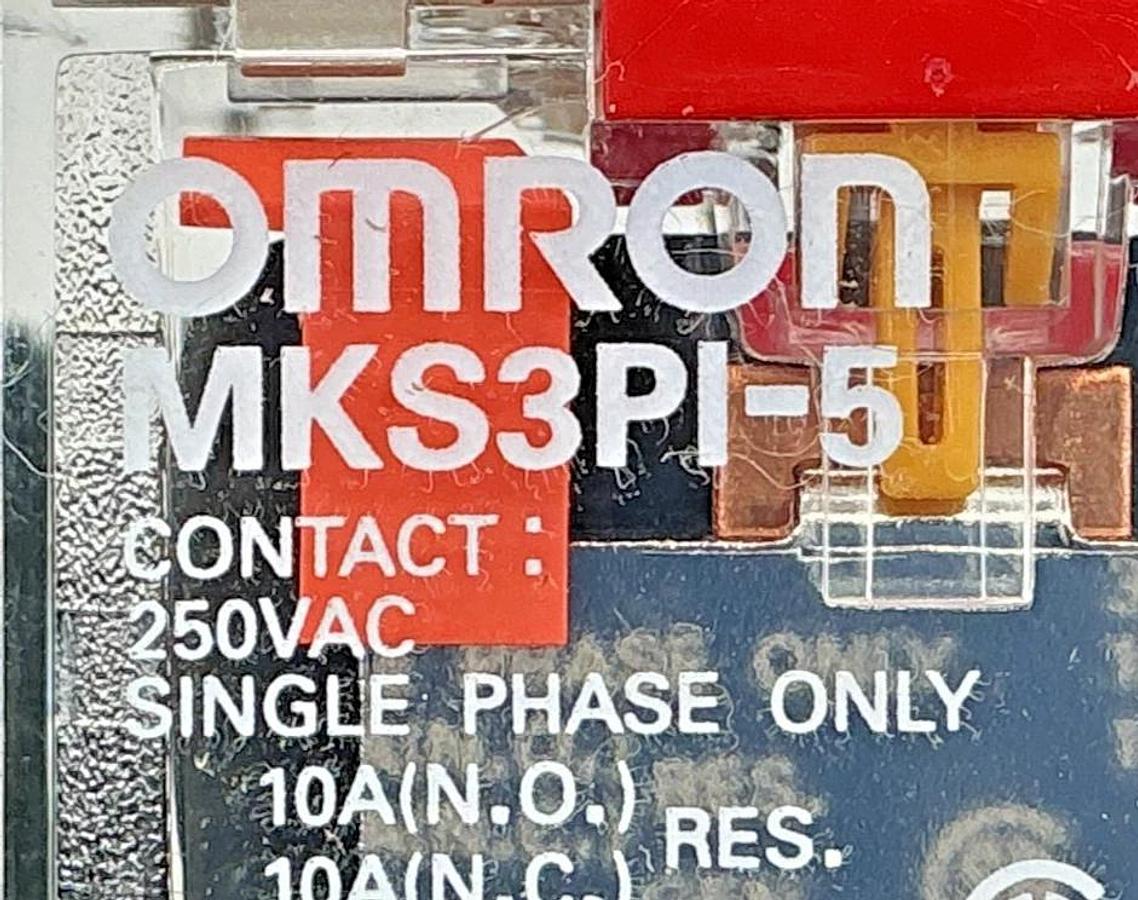 New OMRON MKS3PI-5-AC250 Power Relay 11-Pin 10A 250VAC 50/60HZ MKS3PI-5 - No Box
