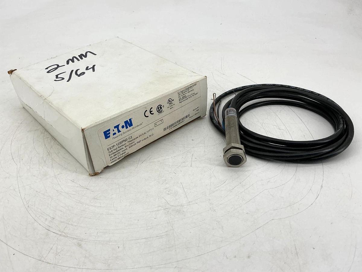 New Eaton E57P-12SPN2-C2 Ser M1 Inductive Proximity Sensor Sn=2mm 10-48VDC